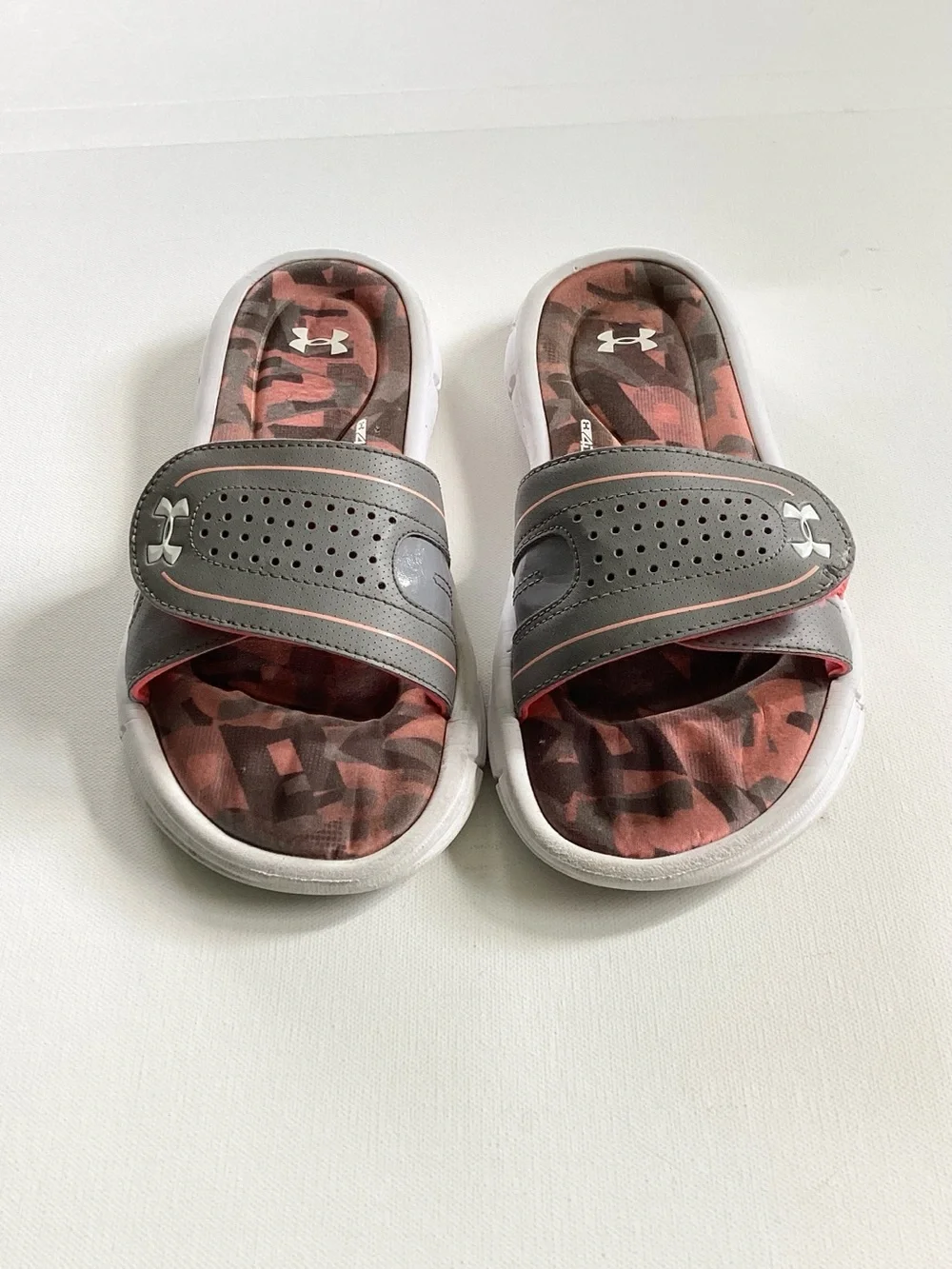 Under Armour Gray Slide Sandals